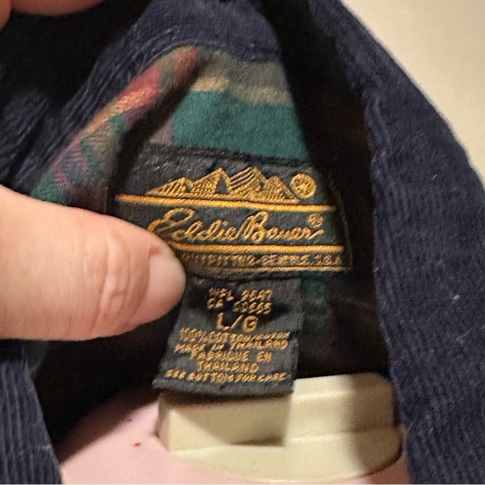 Vintage Eddie Bauer Multicolor Plaid Button-Up Dress - Picture 4 of 4